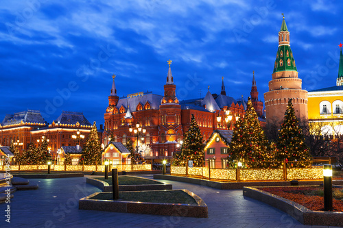 Fototapeta Naklejka Na Ścianę i Meble -  New Year Moscow, the festival 