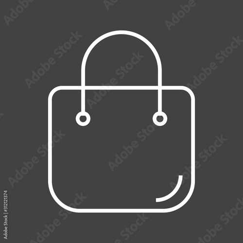 Unique Handbag Vector Line Icon photo