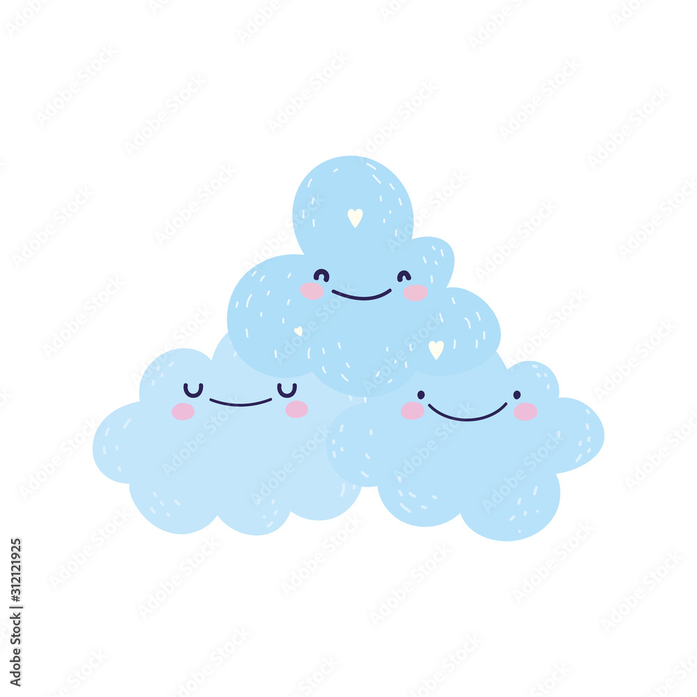 baby shower cute clouds heart love decoration cartoon baby shower cute clouds heart love decoration cartoon