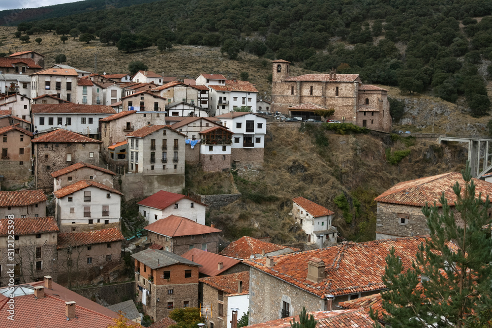Views of a town in La Rioja, Spain