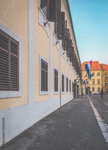 Urban city architecture of Zagreb © penguincody