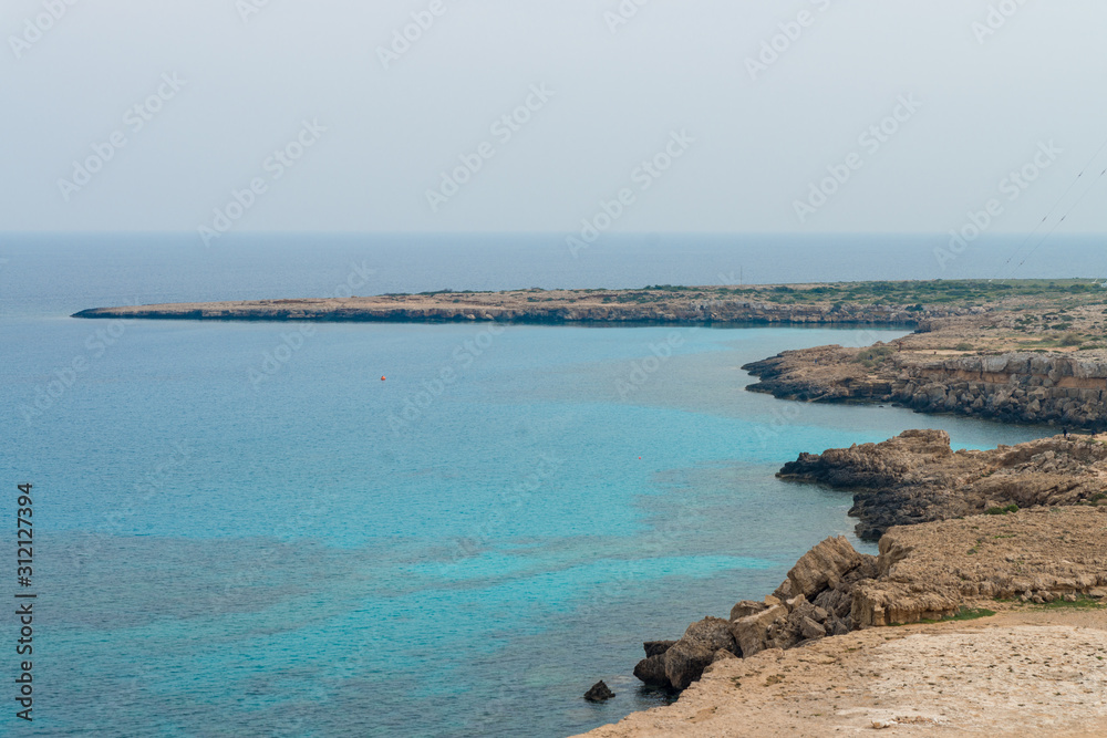 Bay in Capo Greco national park near Ayia Napa, Cyprus,
