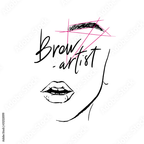 Logo for eyebrow artist.