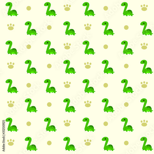  vector cartoon dinosaur seamless pattern © hackerkuper