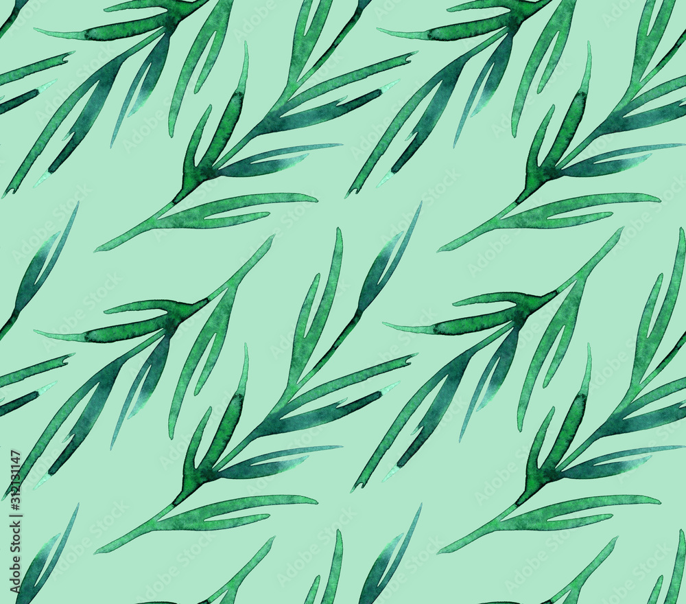 Green brunch pattern