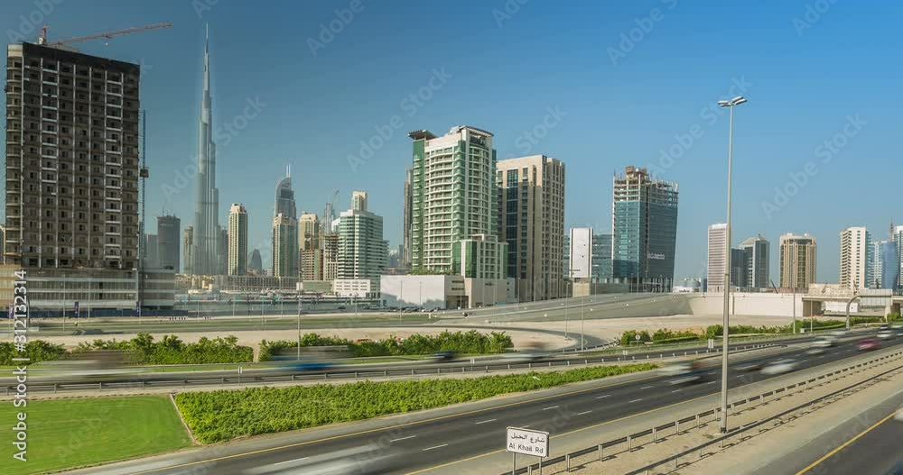 Dubai City Traffic At Daytime Dubai Is A City And Emirate In The Uae Dubai City Traffic At Daytime Dubai Is A City And Emirate In The Uae