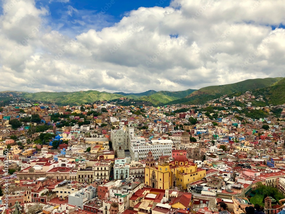 view of the city of Guanajuato Mexico 