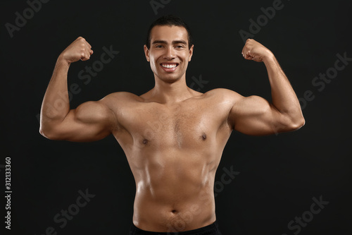 Sporty African-American man...