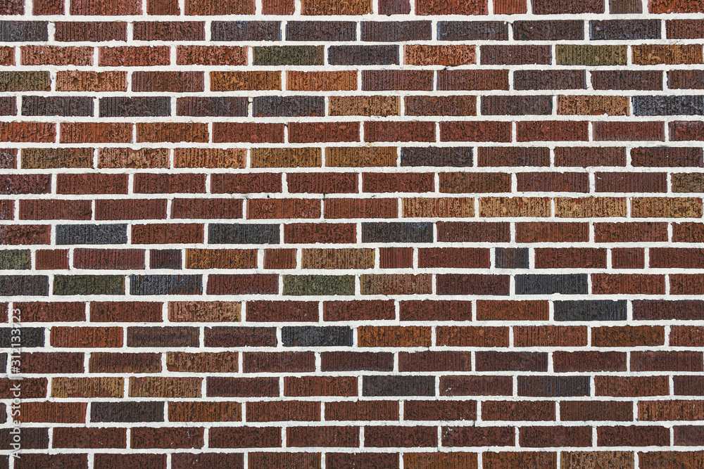 Obraz premium Vintage red brick wall background texture