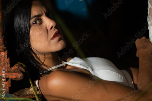 A super beautiful woman with a very attractive sensual look