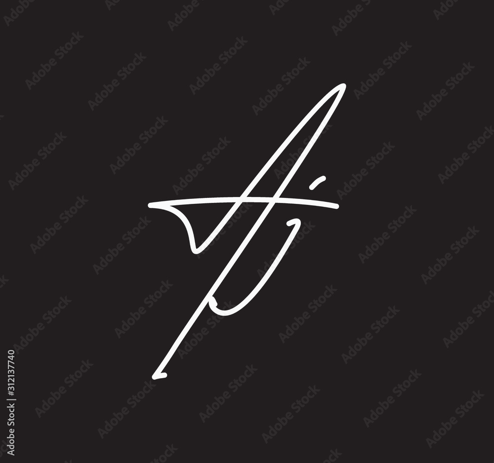 Couple Cursive Letters Initial Signature Handwriting Calligraphy Couple Cursive Letters Initial Signature Handwriting Calligraphy
