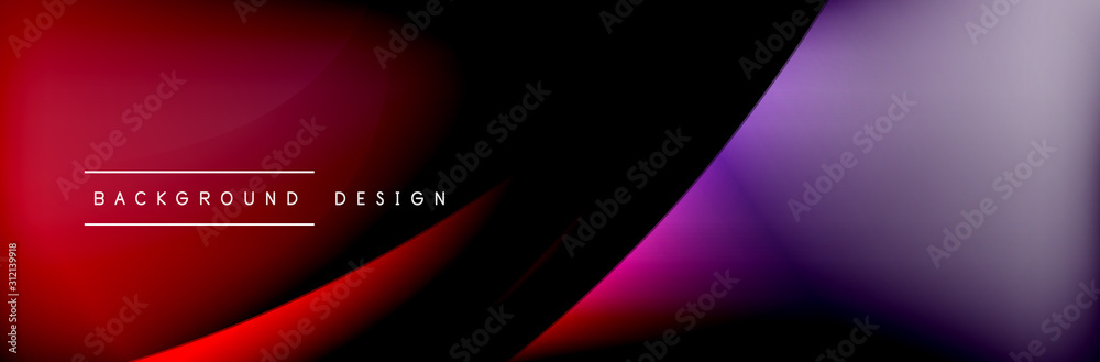 Flowing waves with 3d shadow effects and fluid gradients. Dynamic trendy abstract background. Vector Illustration Flowing waves with 3d shadow effects and fluid gradients. Dynamic trendy abstract background. Vector Illustration