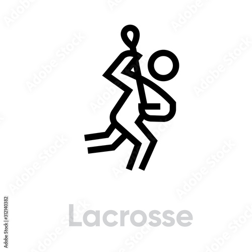 Lacrosse sport icon