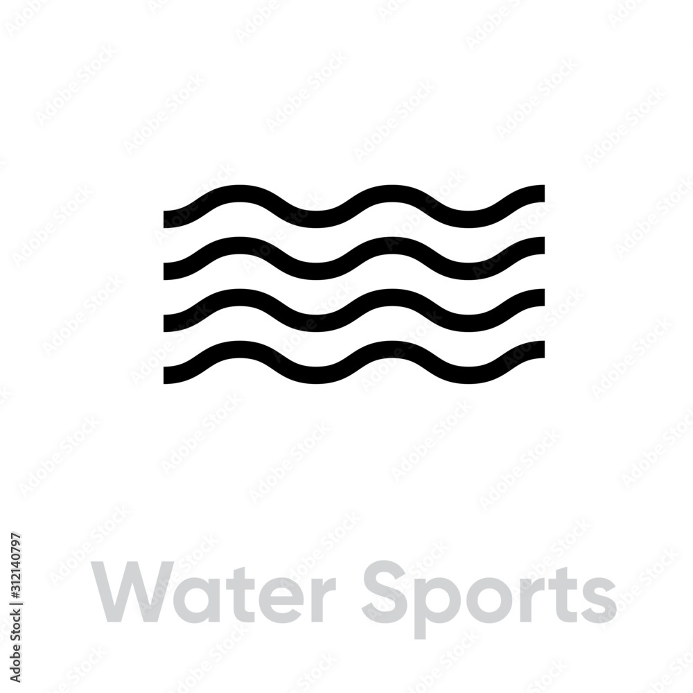 Water Sports waves icon