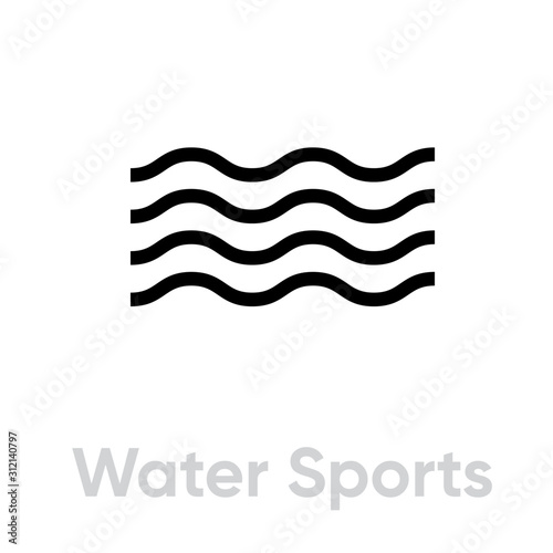 Water Sports waves icon