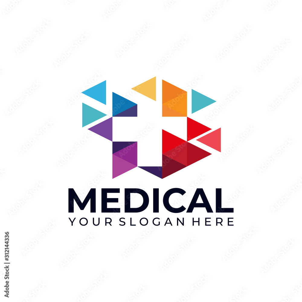 Medical Logo Template stock vector