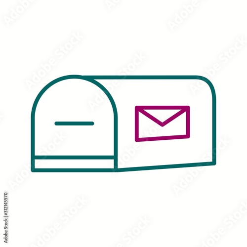Unique Letterbox Vector Line Icon