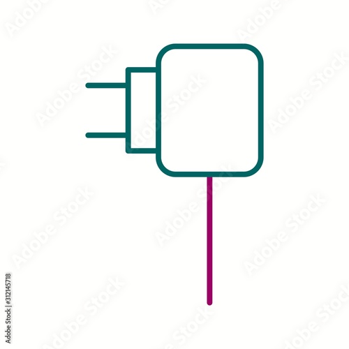Unique Charger Vector Line Icon