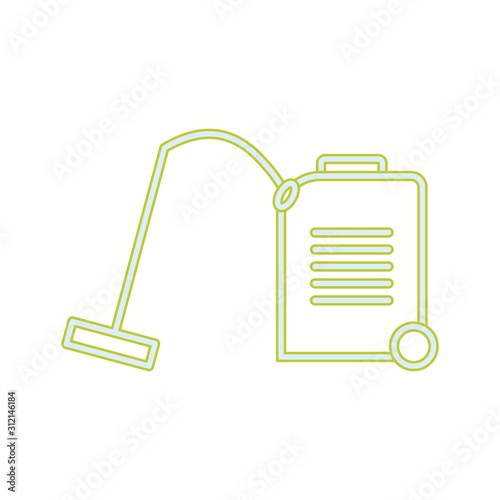 Unique Vaccum Cleaner Line Vector Icon