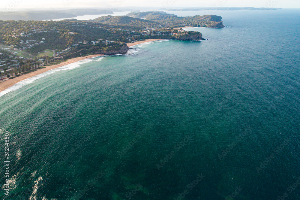 Whale Beach aerial, Sydney Australia