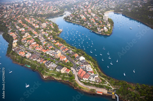 Fototapeta Naklejka Na Ścianę i Meble -  Kirribilli Suburb Peninsula in Sydney Harbour, Australia 