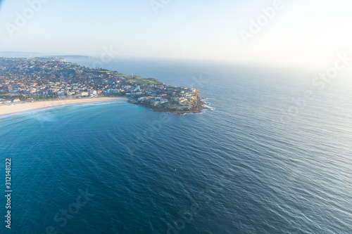 Bondi beach Top down aerial of Sydney © jamenpercy