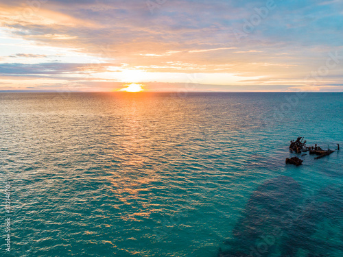 Tangalooma Shipwrecks off Moreton island, Queensland Australia photo