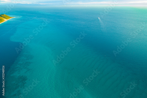 Moreton Island  Queensland  Australia from above