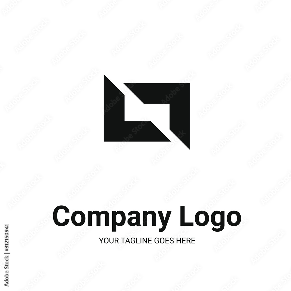 abstract shape logomark. logo for business and company. logo template abstract shape logomark. logo for business and company. logo template
