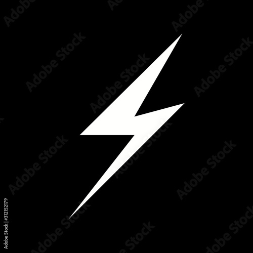 Unique Lightening II Vector Glyph Icon