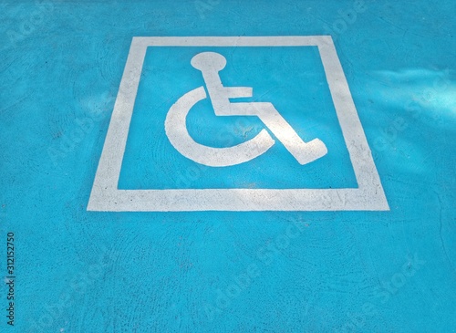 Sign symbol on the ground