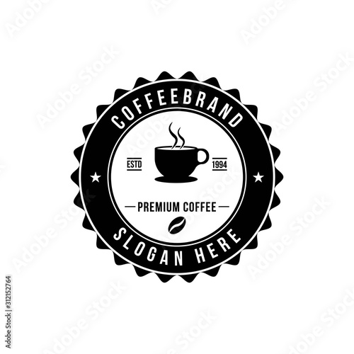CoffeShop vector logo template. Professional logo for coffee shop brand, cafe or restaurant.