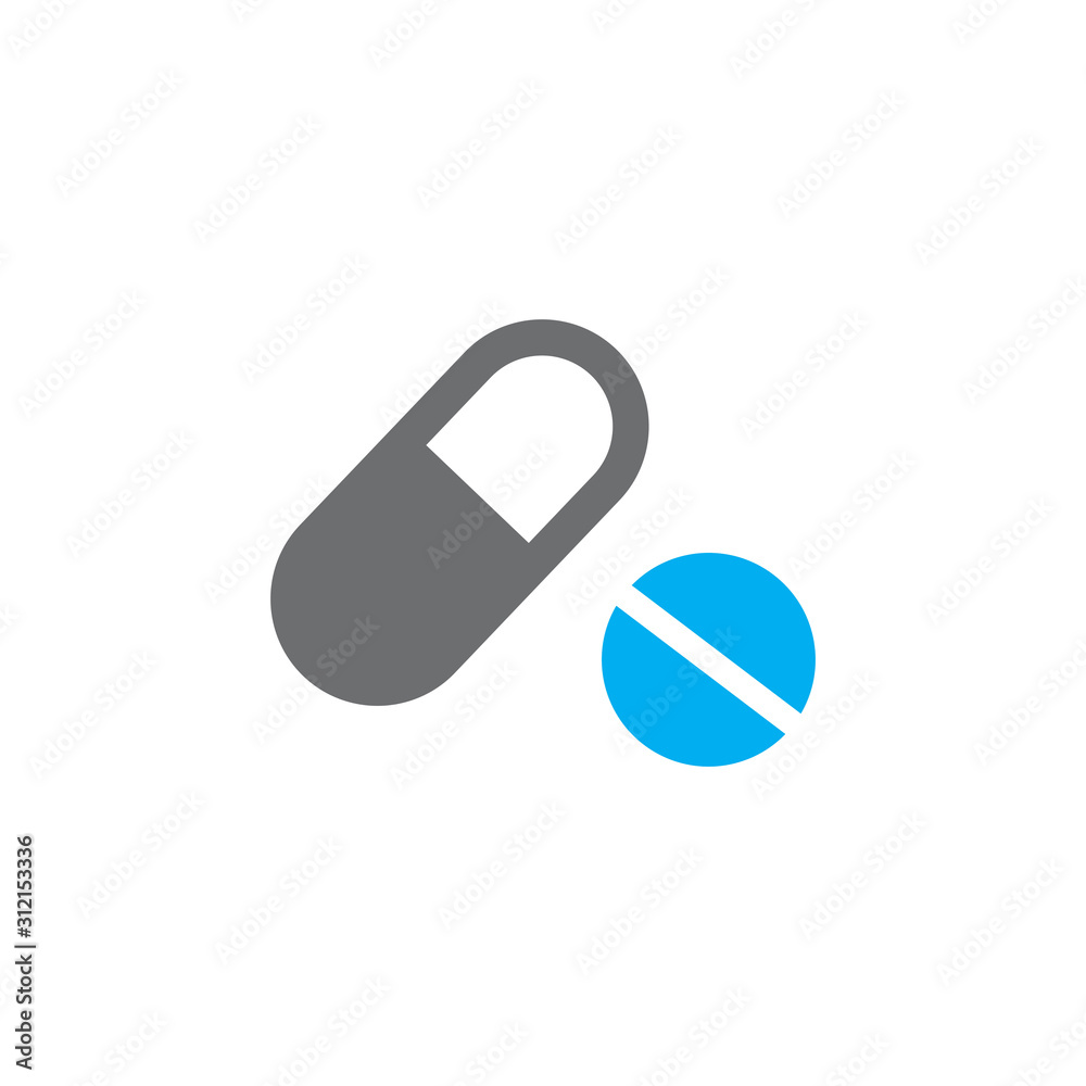 pill icon, capsule icon, tablet icon