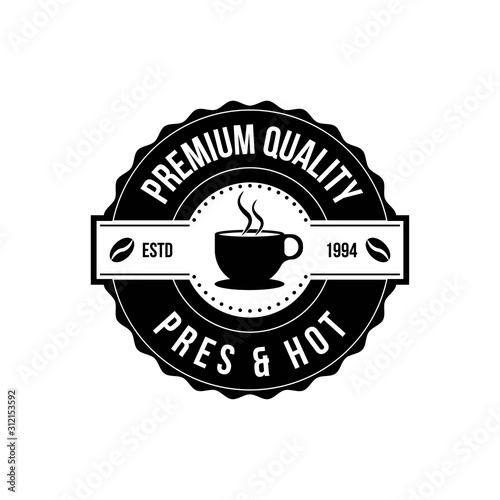 CoffeShop vector logo template. Professional logo for coffee shop brand, cafe or restaurant.
