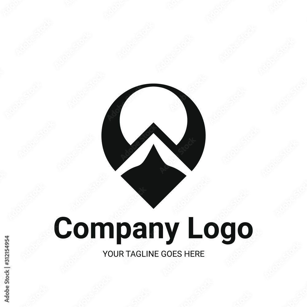 abstract shape logomark. logo for business and company. logo template abstract shape logomark. logo for business and company. logo template