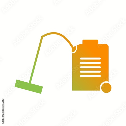 Unique Vaccum Cleaner Glyph Vector Icon