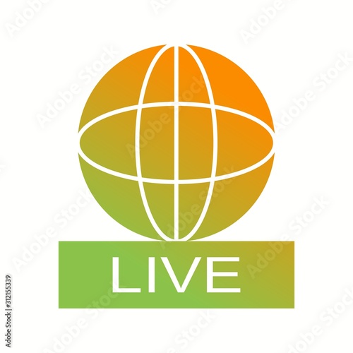 Unique Live News Vector Glyph Icon