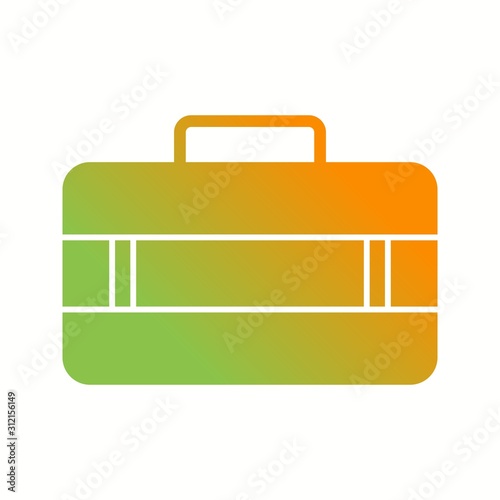 Unique Suitcase Vector Glyph Icon