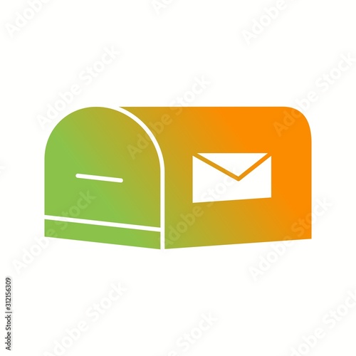 Unique Letterbox Vector Glyph Icon