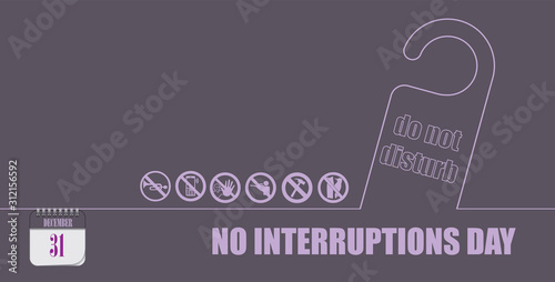 Postcard No Interruptions Day