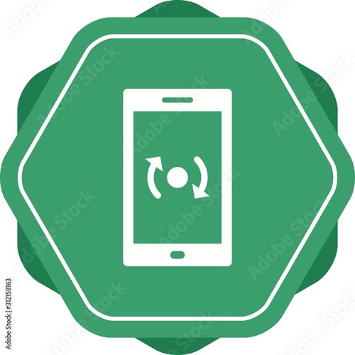 Unique Backup and Reset Vector Glyph Icon