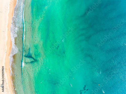 Waves on an Australian Beach aerial