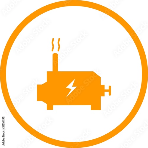 Unique Engine Vector Glyph Icon