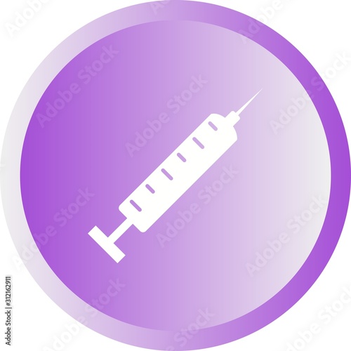 Unique Injection Vector Glyph Icon