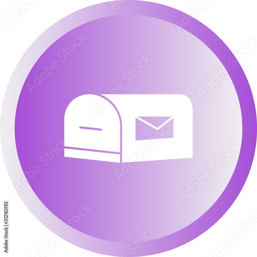 Unique Letterbox Vector Glyph Icon