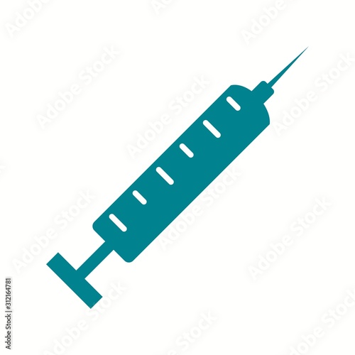 Unique Injection Vector Glyph Icon