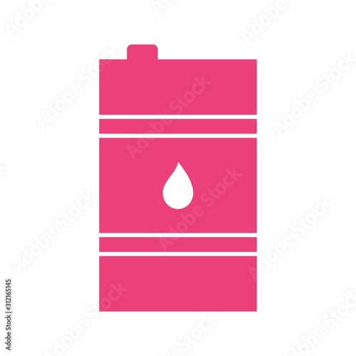 Unique Oil Barrel Vector Glyph Icon