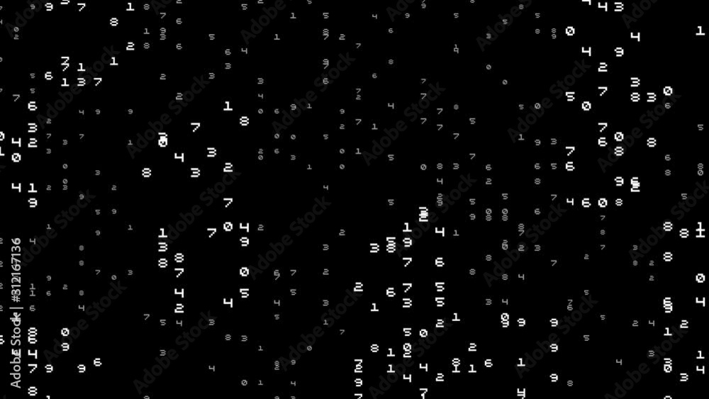 abstract background with random numbers