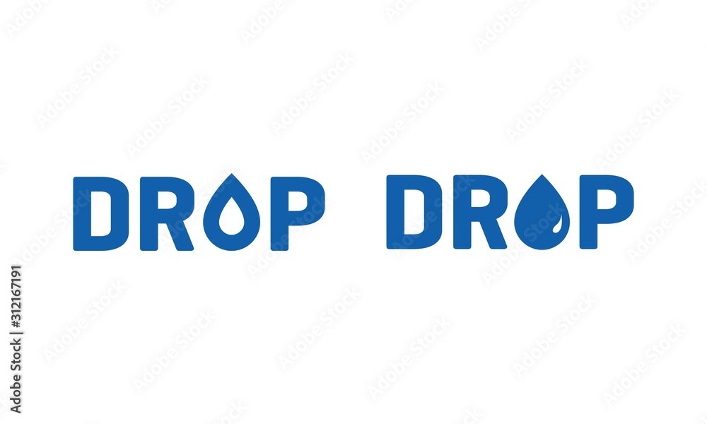 Water drop for logo design vector editable