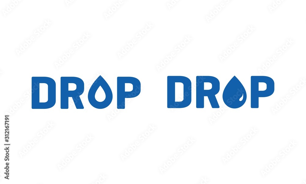 Water drop for logo design vector editable Water drop for logo design vector editable
